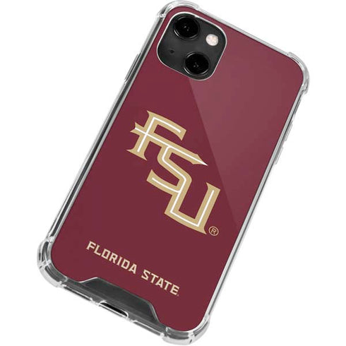 Florida State FSU Seminoles Maroon iPhone 14 Clear Case