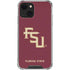 Florida State FSU Seminoles Maroon iPhone 14 Plus Clear Case