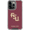 Florida State FSU Seminoles Maroon iPhone 15 Pro Clear Case