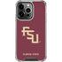 Florida State FSU Seminoles Maroon iPhone 15 Pro Clear Case