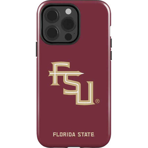 Florida State FSU Seminoles Maroon iPhone 15 Pro Impact Case