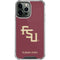 Florida State FSU Seminoles Maroon iPhone 15 Pro Max Clear Case