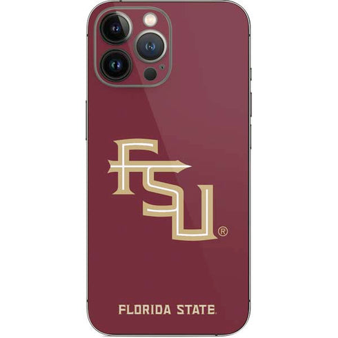 Florida State FSU Seminoles Maroon iPhone 14 Pro Max Skin