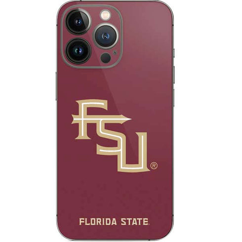 Florida State FSU Seminoles Maroon iPhone 14 Pro Skin