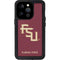 Florida State FSU Seminoles Maroon iPhone 14 Pro Waterproof Case