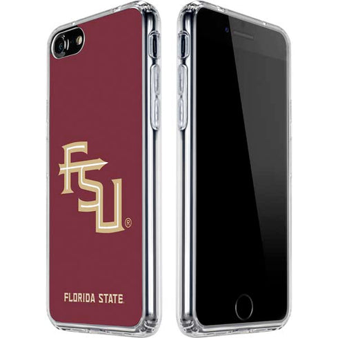 Florida State FSU Seminoles Maroon iPhone SE (2nd & 3rd Gen) Clear Case
