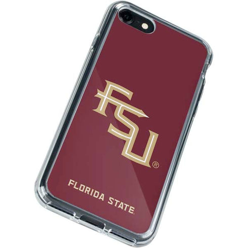 Florida State FSU Seminoles Maroon iPhone SE (2nd & 3rd Gen) Clear Case