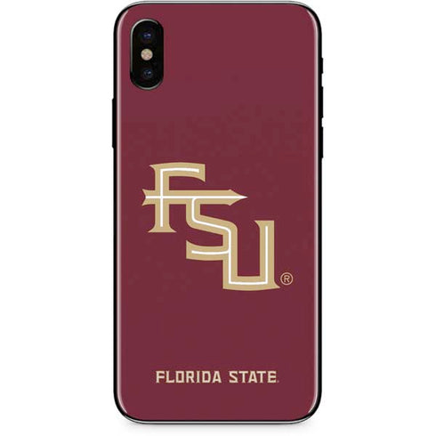 FSU Seminoles Maroon iPhone XS Skin