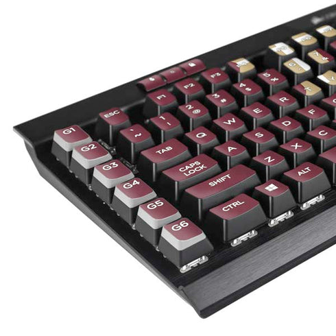 Florida State FSU Seminoles Maroon K95 RGB PLATINUM Mechanical Gaming Keyboard Skin