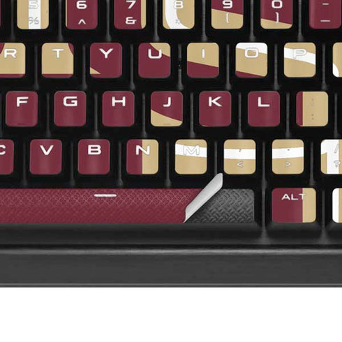 Florida State FSU Seminoles Maroon K95 RGB PLATINUM Mechanical Gaming Keyboard Skin