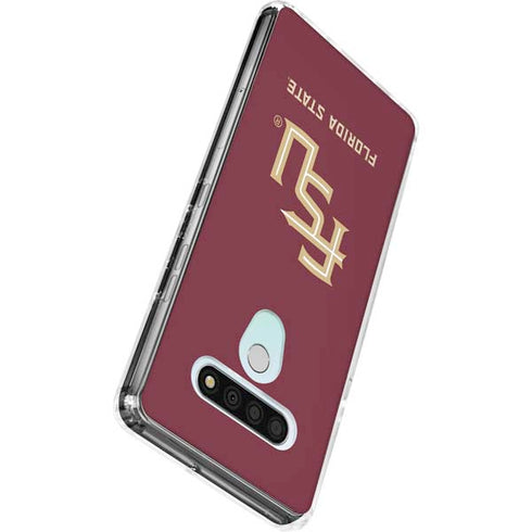 Florida State FSU Seminoles Maroon LG Stylo 6 Clear Case