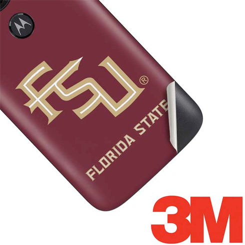 FSU Seminoles Maroon Moto E5 Play Skin