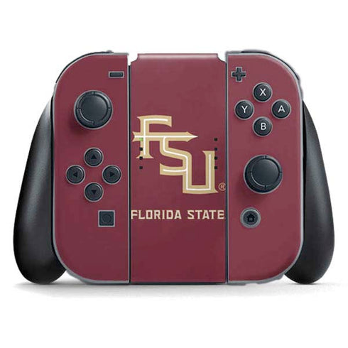 Florida State FSU Seminoles Maroon Nintendo Switch (2017-2021) Joy-Con Controller Skin