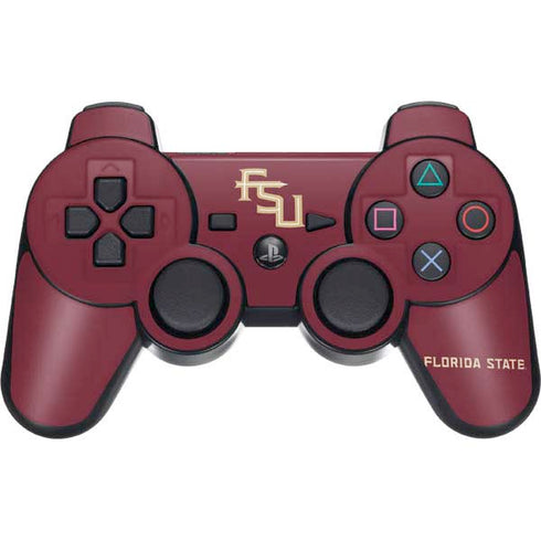 FSU Seminoles Maroon PS3 Dual Shock wireless controller Skin