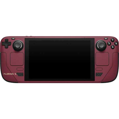 Florida State FSU Seminoles Maroon Steam Deck Handheld Gaming Computer Skin