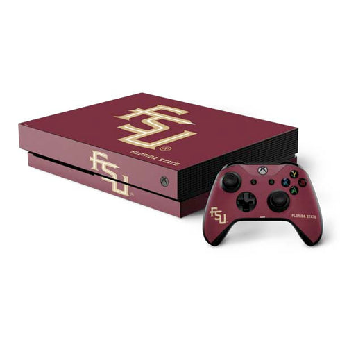 FSU Seminoles Maroon Xbox One X Bundle Skin