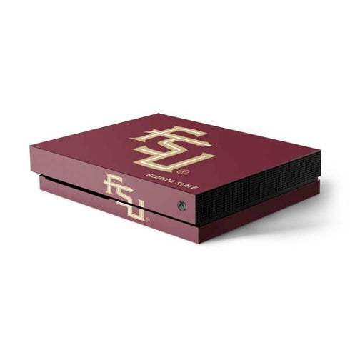 FSU Seminoles Maroon Xbox One X Console Skin