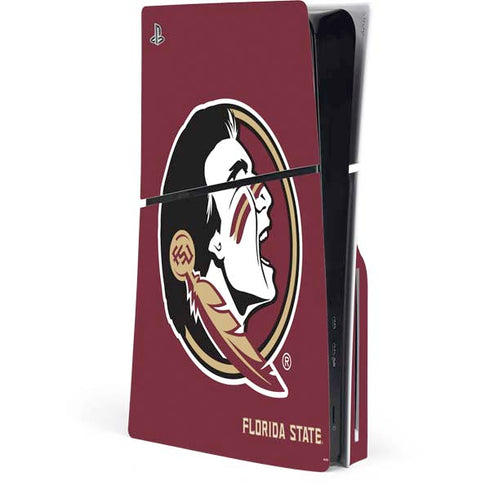 Florida State FSU Seminoles PS5 Slim Disk Console Skin