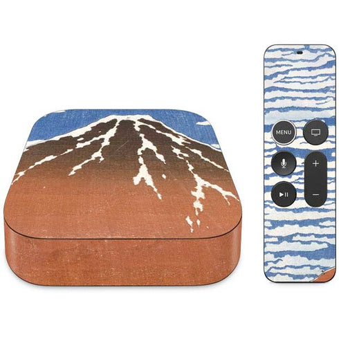 Hokusai Fuji Mountains in clear Weather Apple TV Skin