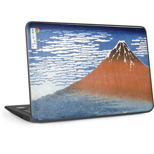 Hokusai Fuji Mountains in clear Weather HP Chromebook Skin
