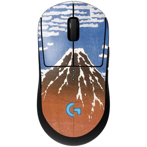 Hokusai Fuji Mountains in clear Weather G Pro Wireless Gaming Mouse Skin