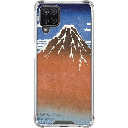 Hokusai Fuji Mountains in clear Weather Galaxy A12 Clear Case