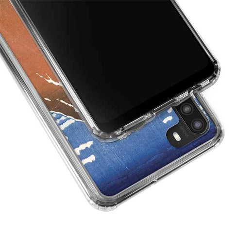 Hokusai Fuji Mountains in clear Weather Galaxy A21 Clear Case