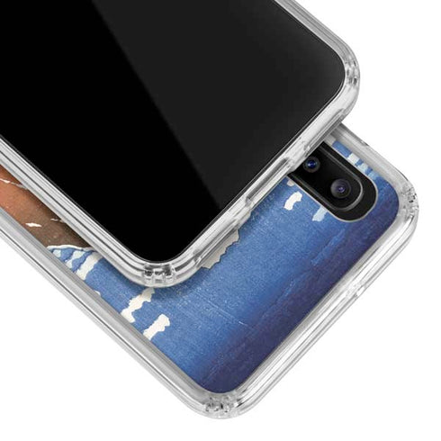 Hokusai Fuji Mountains in clear Weather Galaxy A30 Clear Case