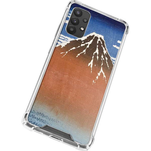 Hokusai Fuji Mountains in clear Weather Galaxy A32 5G Clear Case