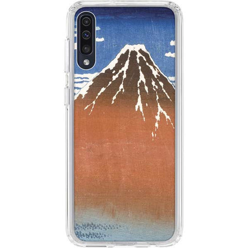 Hokusai Fuji Mountains in clear Weather Galaxy A50 Clear Case
