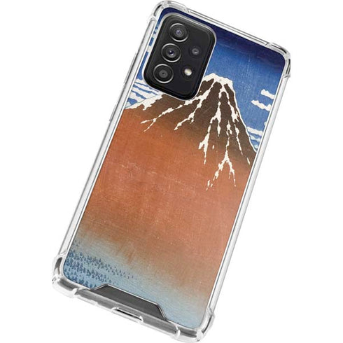 Hokusai Fuji Mountains in clear Weather Galaxy A52 5G Clear Case