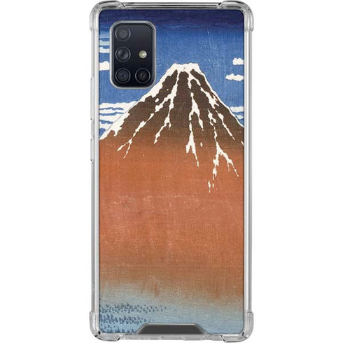 Hokusai Fuji Mountains in clear Weather Galaxy A71 5G Clear Case