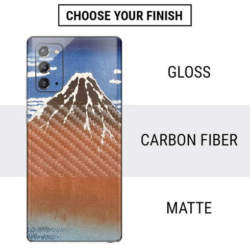 Hokusai Fuji Mountains in clear Weather Galaxy Note20 5G Skin