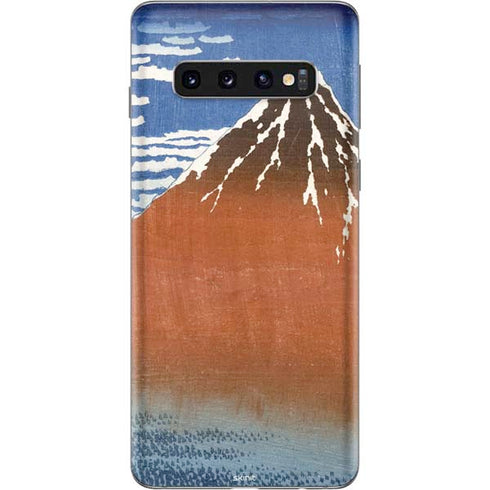Hokusai Fuji Mountains in clear Weather Galaxy S10 Skin