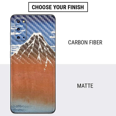 Hokusai Fuji Mountains in clear Weather Galaxy S20 Skin