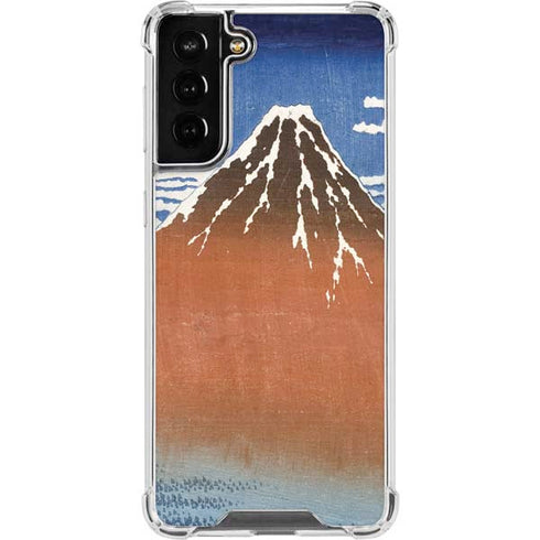 Hokusai Fuji Mountains in clear Weather Galaxy S21 FE Clear Case
