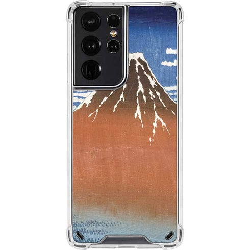 Hokusai Fuji Mountains in clear Weather Galaxy S21 Ultra 5G Clear Case