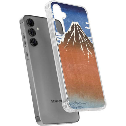 Hokusai Fuji Mountains in clear Weather Galaxy S24 Plus Clear Case