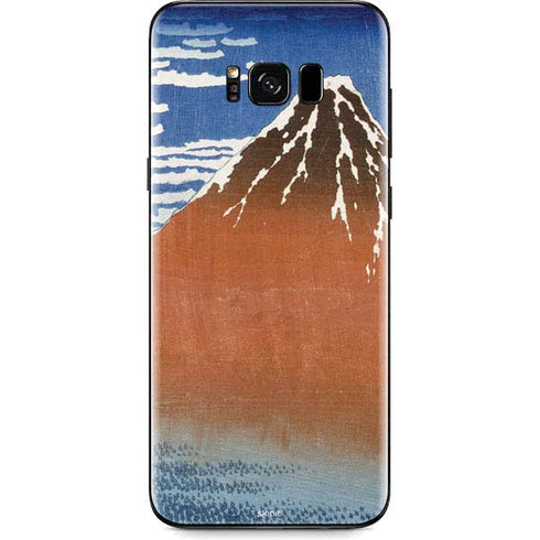 Hokusai Fuji Mountains in clear Weather Galaxy S8 Skin
