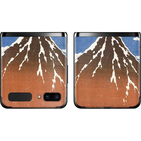 Hokusai Fuji Mountains in clear Weather Galaxy Z Flip Skin