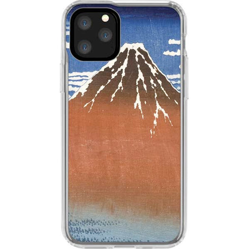 Hokusai Fuji Mountains in clear Weather iPhone 11 Pro Clear Case