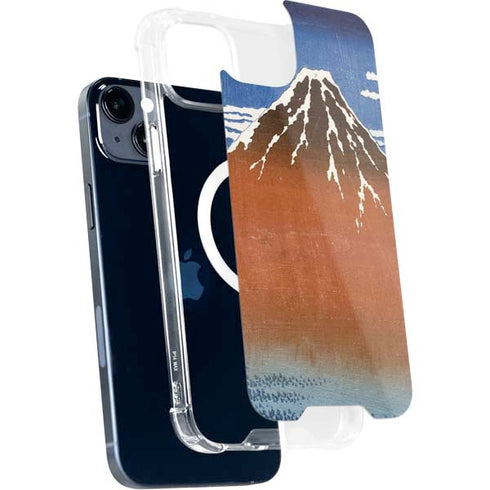 Hokusai Fuji Mountains in clear Weather iPhone 14 Plus MagSafe Case