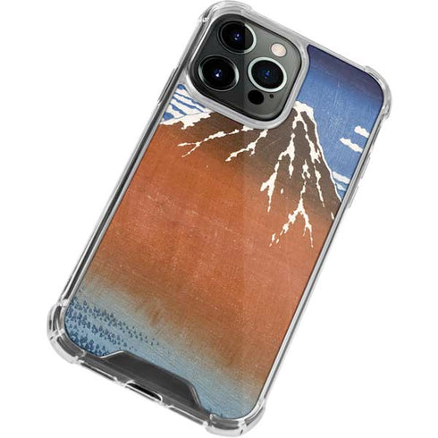 Hokusai Fuji Mountains in clear Weather iPhone 15 Pro Clear Case