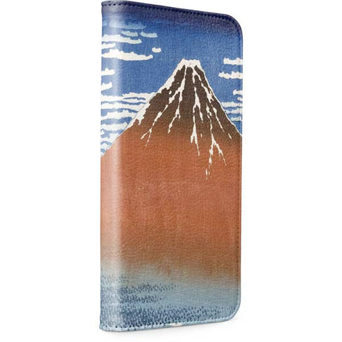 Hokusai Fuji Mountains in clear Weather iPhone 15 Folio Case