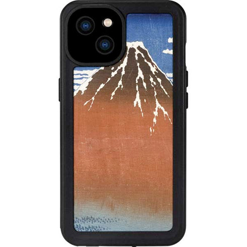 Hokusai Fuji Mountains in clear Weather iPhone 15 Plus Waterproof Case