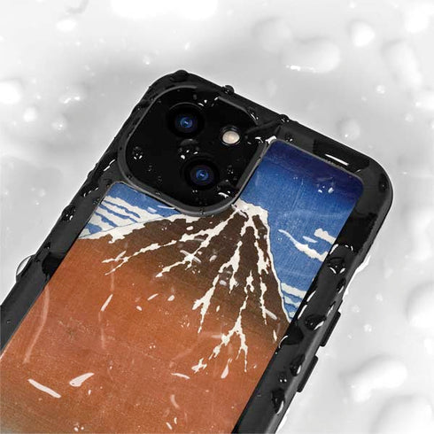 Hokusai Fuji Mountains in clear Weather iPhone 15 Plus Waterproof Case