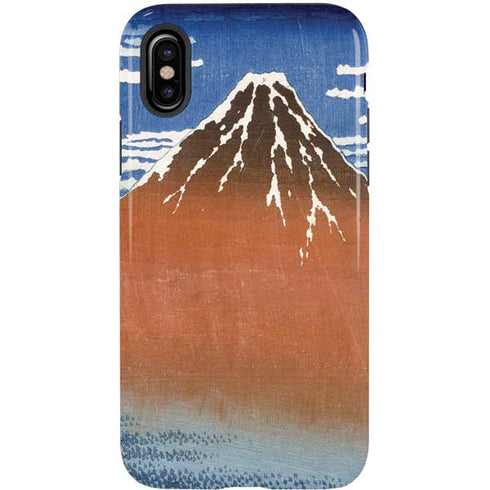 Hokusai Fuji Mountains in clear Weather iPhone X Pro Case