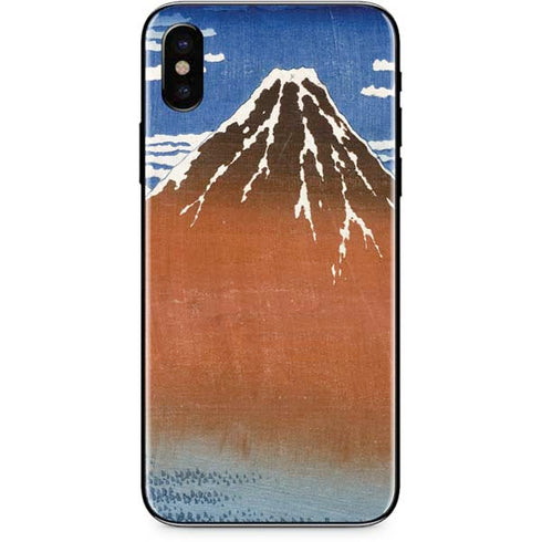 Hokusai Fuji Mountains in clear Weather iPhone XS Max Skin
