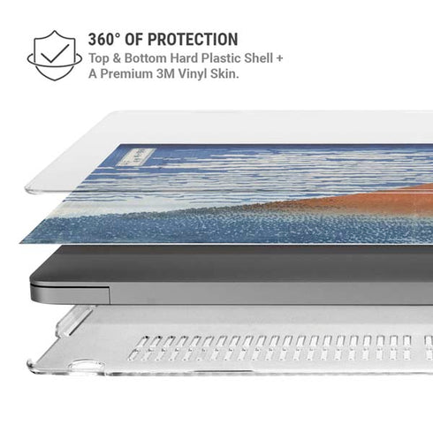Hokusai Fuji Mountains in clear Weather MacBook Pro 16in (2021-25) Case plus Skin