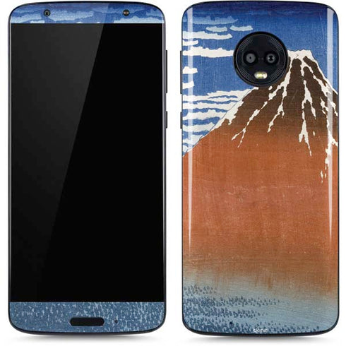 Hokusai Fuji Mountains in clear Weather Moto G6 Skin